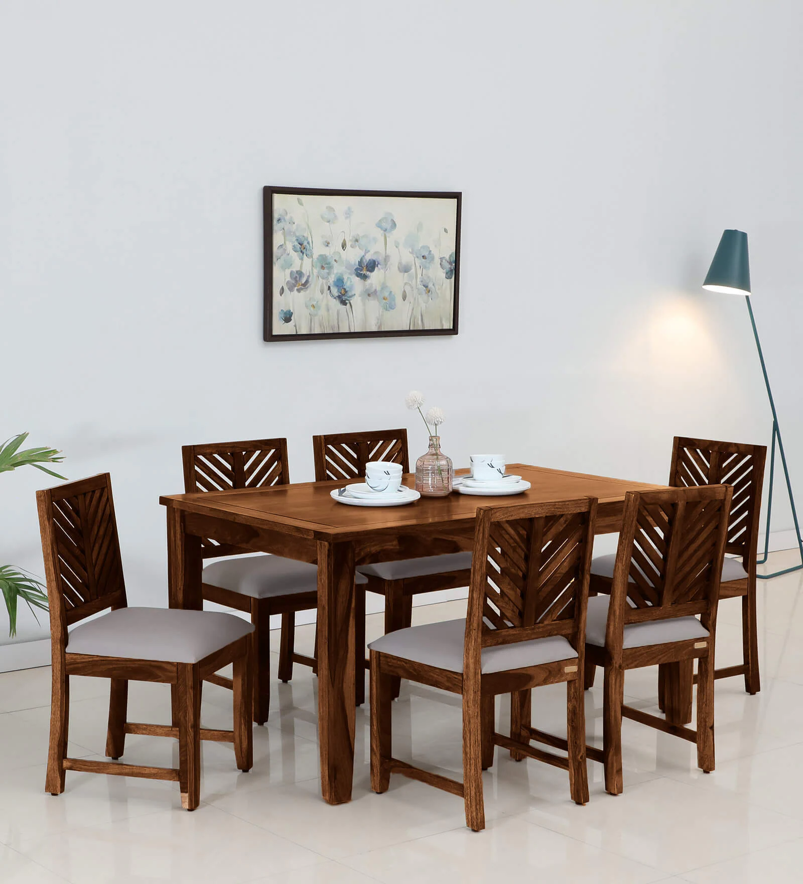 modern luxury dining table set with storage and comfortable seating